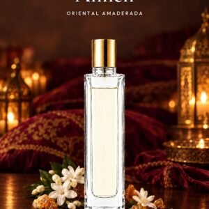 Frasco de Alinen de Seiva Perfums con tapón dorado