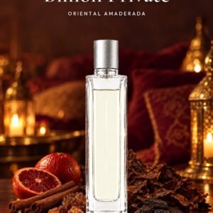 Frasco de Billion Private de Seiva Perfums con tapón plateado
