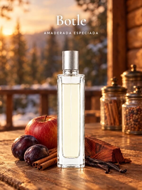 Frasco de Botle, perfume de equivalencia de Seiva Perfums inspirado en Bottled de Hugo Boss. Familia amaderada especiada