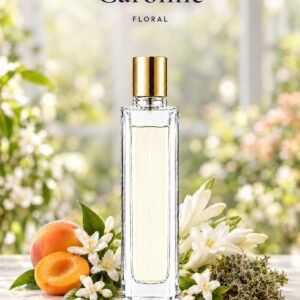 Frasco de Caroline de Seiva Perfums con tapón dorado