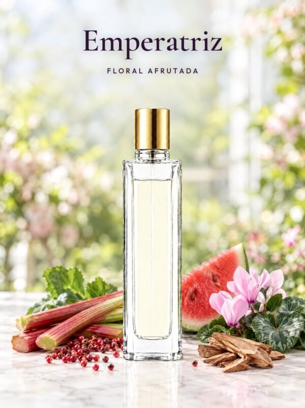 Frasco de Emperatriz, perfume de equivalencia de Seiva Perfums inspirado en L'Impératrice de Dolce&Gabbana. Familia floral afrutada