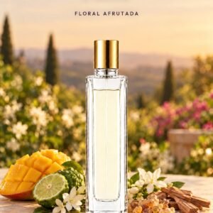 Frasco de Fama de Seiva Perfums con tapón dorado