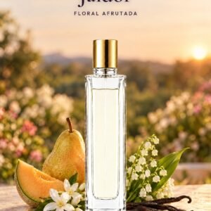 Frasco de Jaidor de Seiva Perfums con tapón dorado