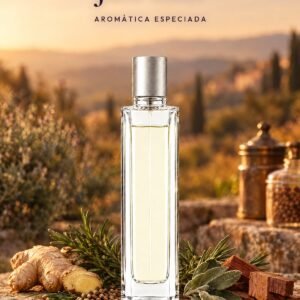 Frasco de Just man de Seiva Perfums con tapón plateado