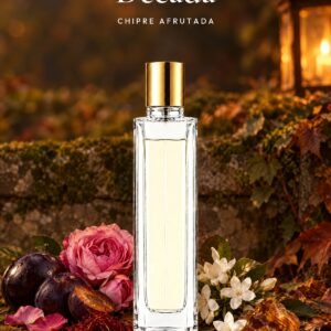 Frasco de Decada de Seiva Perfums con tapón dorado