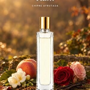 Frasco de Rash de Seiva Perfums con tapón dorado