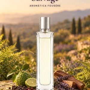 Frasco de Salvage de Seiva Perfums con tapón plateado