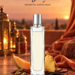 Frasco de Stranger yours de Seiva Perfums con tapón plateado