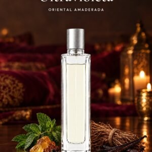 Frasco de Ultravioleta de Seiva Perfums con tapón plateado